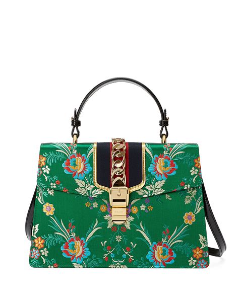 gucci sylvie silk green